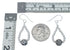 Native American Sterling Silver Bead Hook Dangle Earrings JX129756